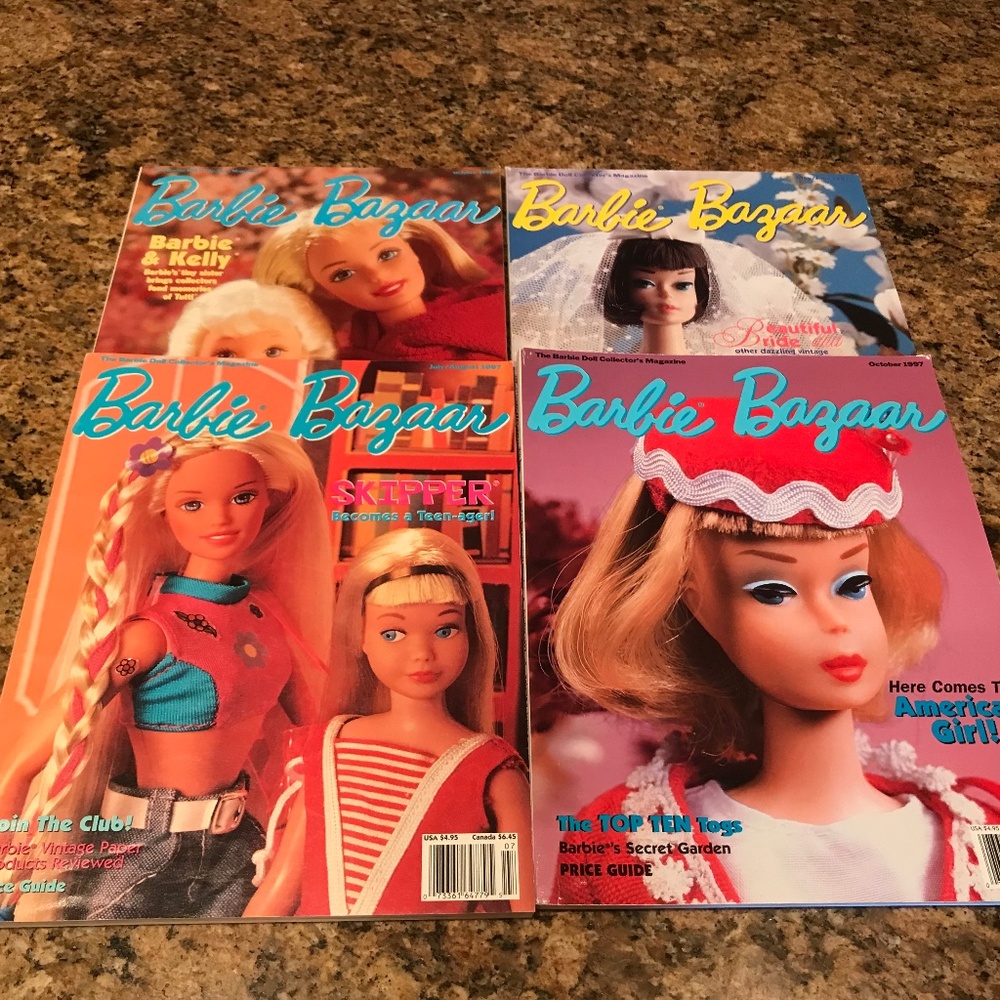 Barbie Bazaar Magazine Lot of 4 Plus Bonus Miller Magazine